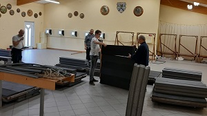 Vorbereitungen zur Bezirksmeisterschaft Halle 2020