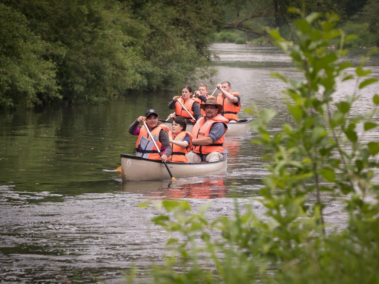 Kanufahrt auf dem Main