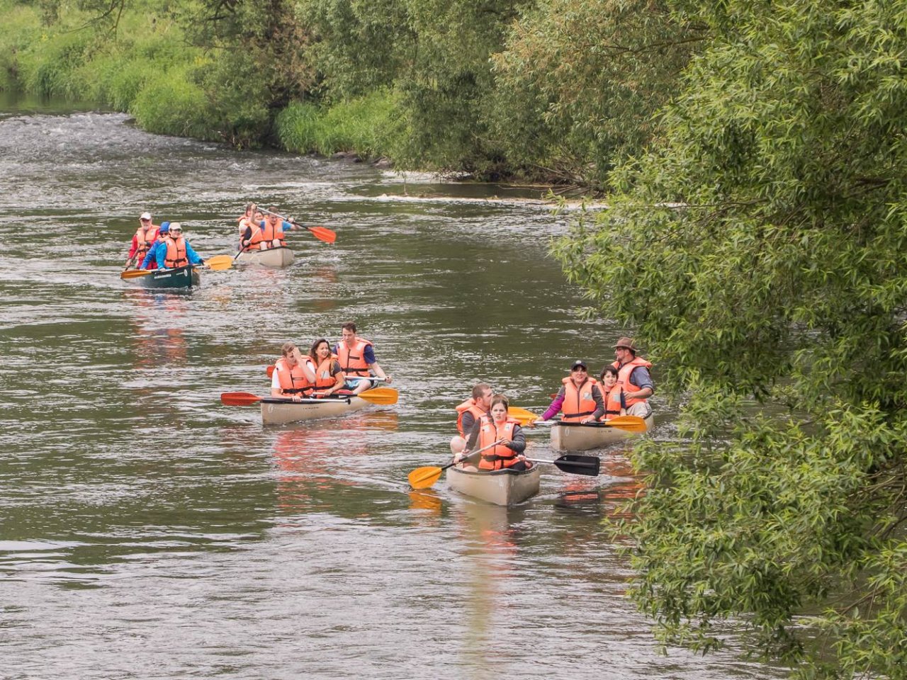 Kanufahrt auf dem Main