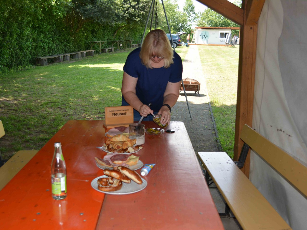 Bau des Containerdaches 2020