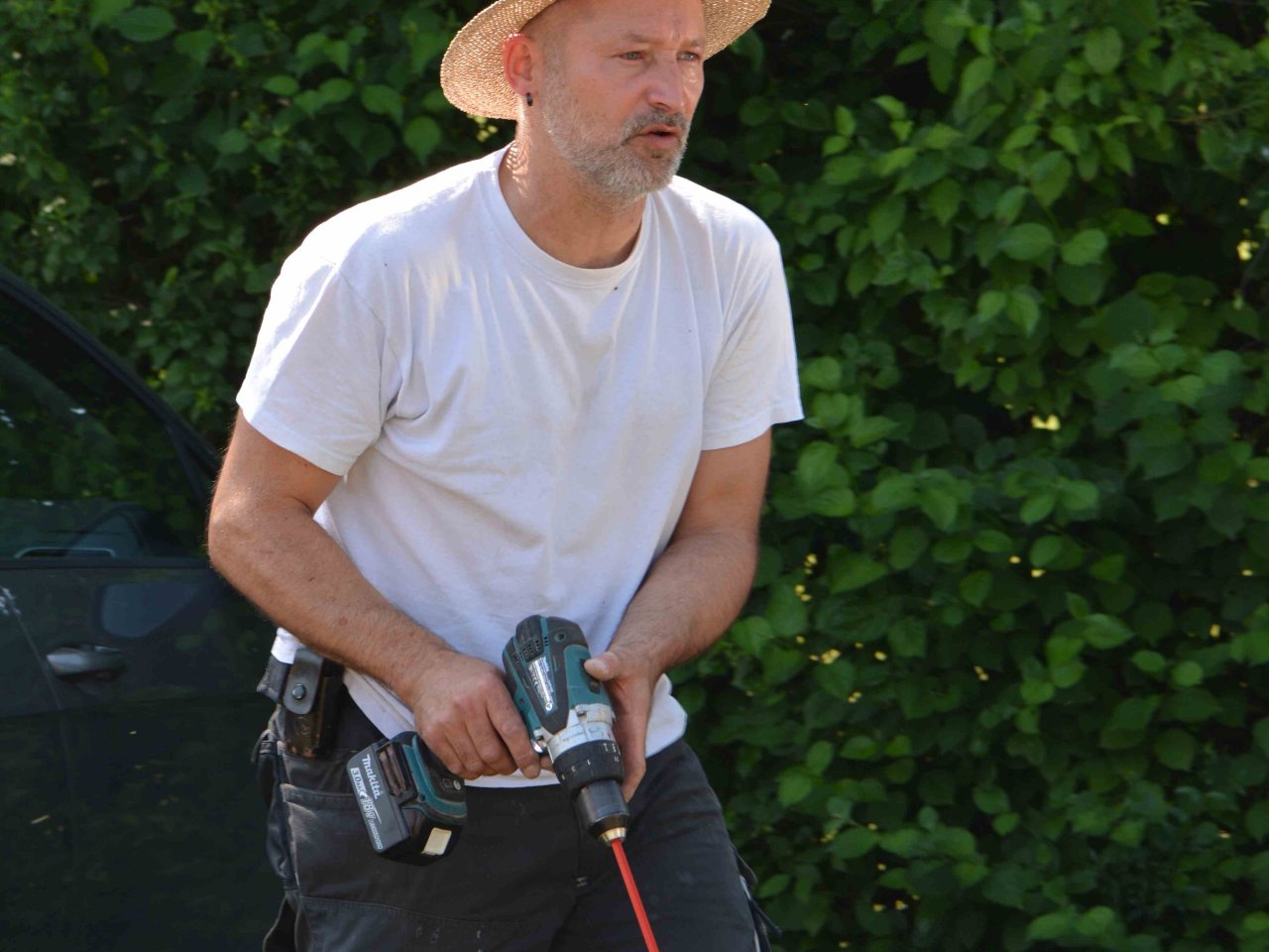 Bau des Containerdaches 2020