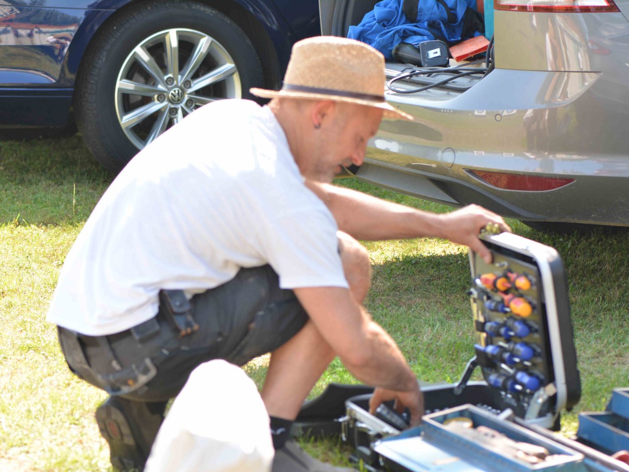 Bau des Containerdaches 2020