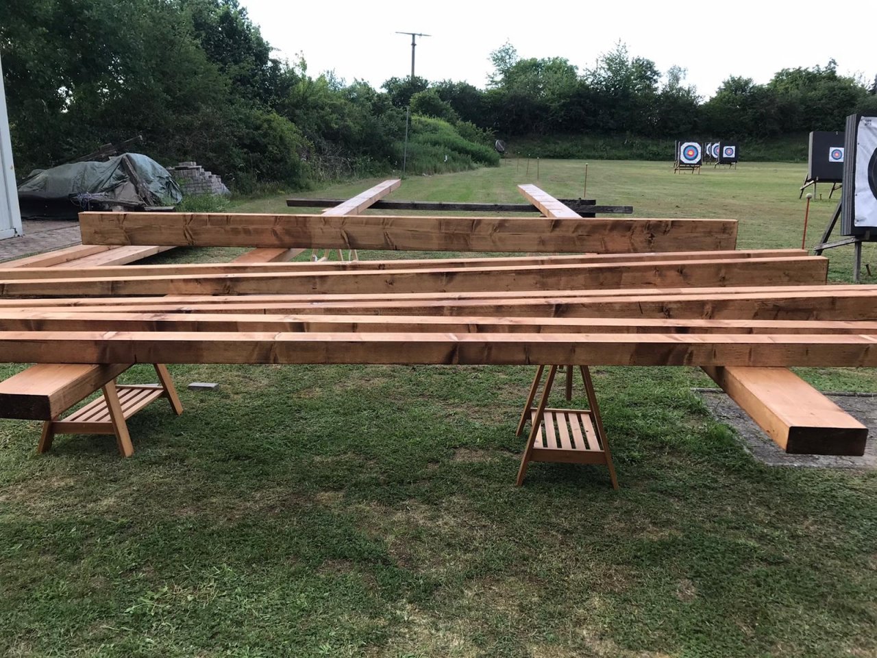 Bau des Containerdaches 2020