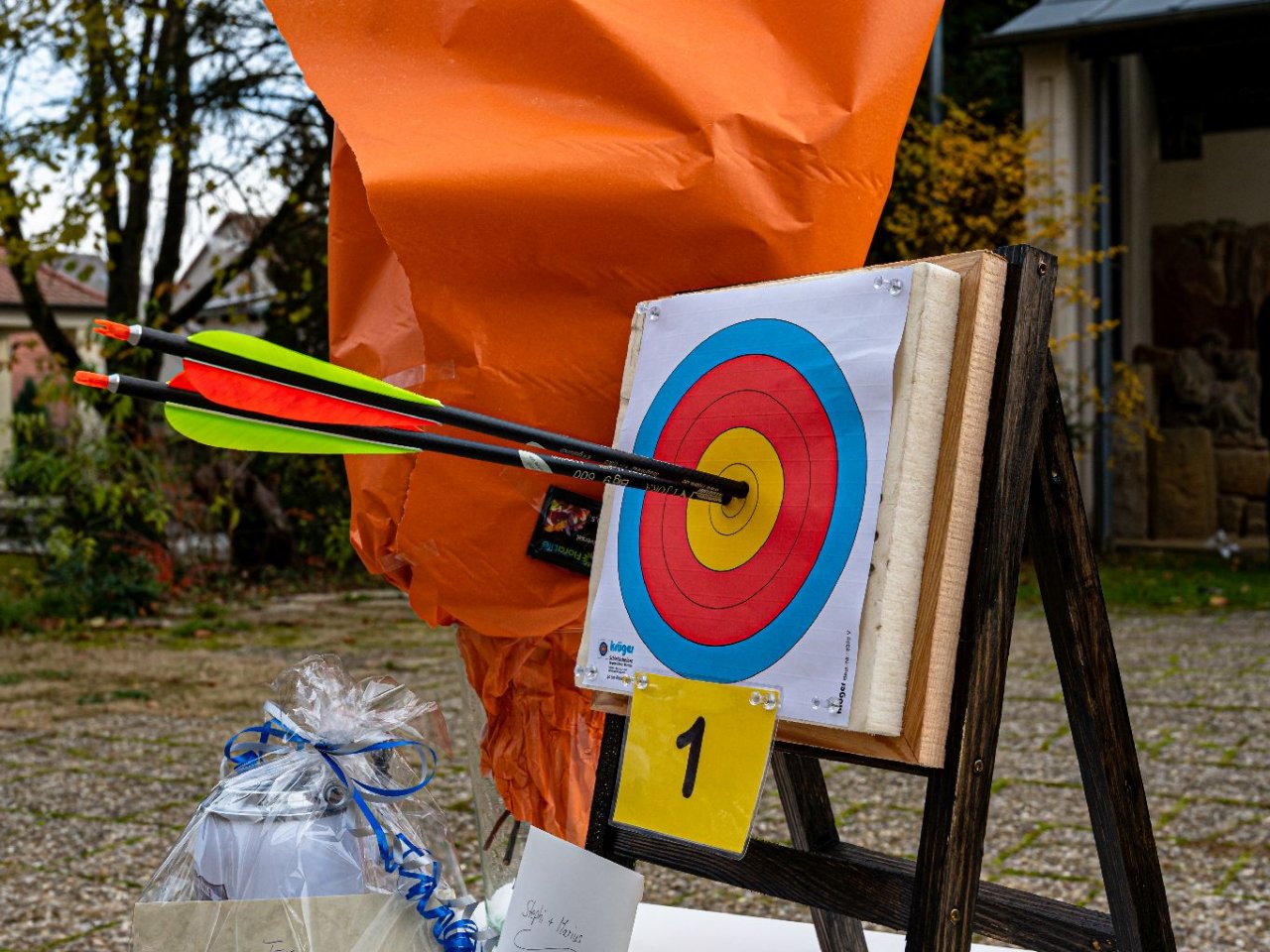 Spalier zur Hochzeit Stephi und Marius