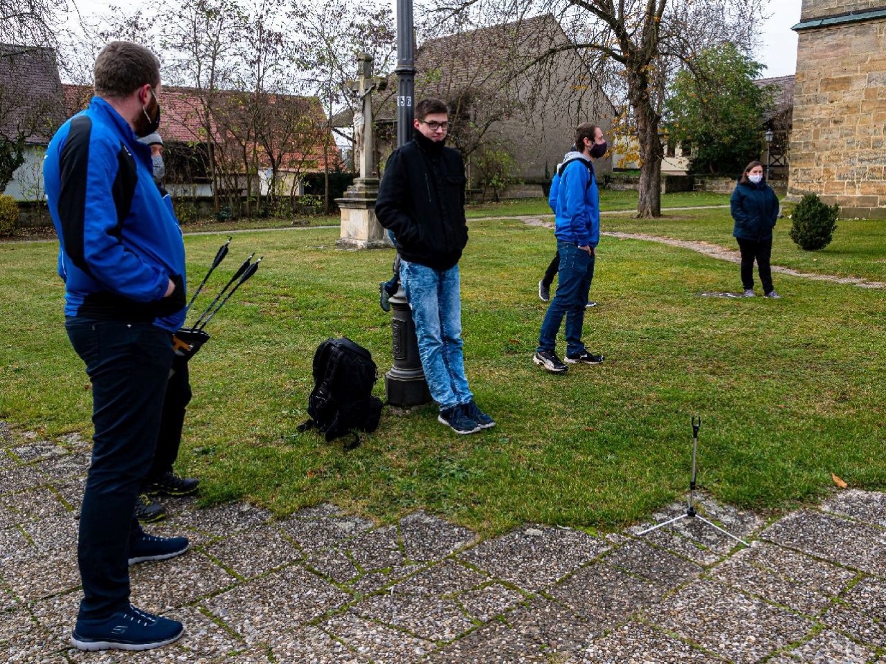 Spalier zur Hochzeit Stephi und Marius