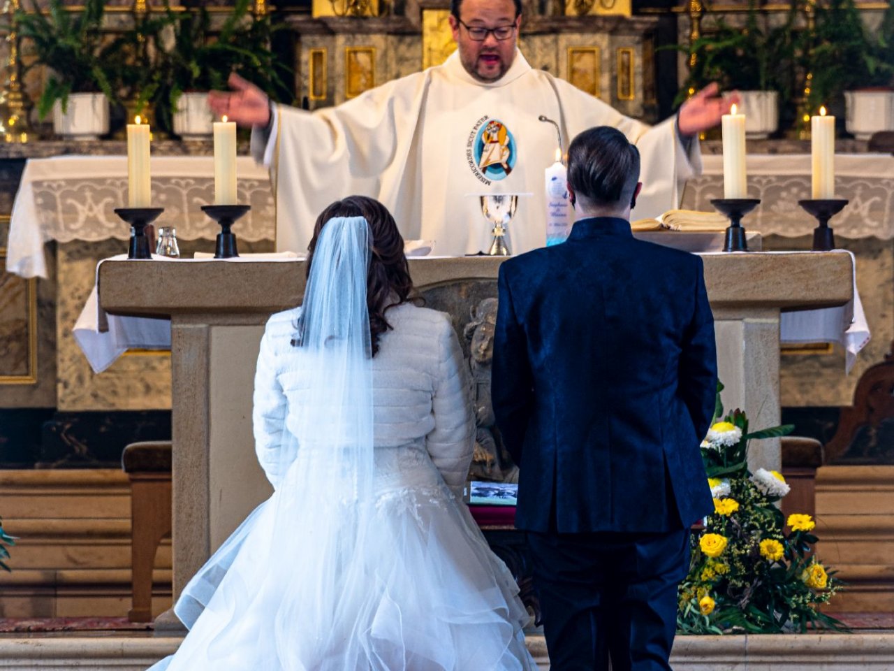 Spalier zur Hochzeit Stephi und Marius