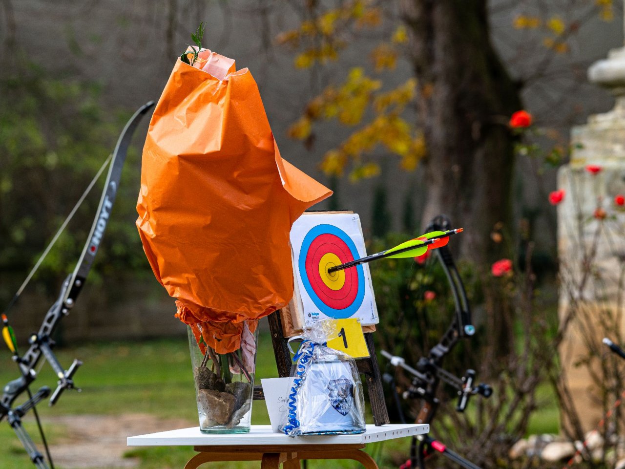 Spalier zur Hochzeit Stephi und Marius